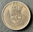 Belgian Congo - Independent State - Very Nice 1 Franc Coin 1887 Silver  2