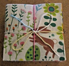 Lot Of  100  5  X 5   Fabric Squares For Quilting crafts   flower Power 