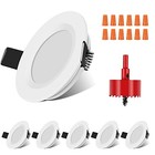 12v Led Rv Puck Lights  6   pack Aluminum Recessed Ceiling Light Cool White white