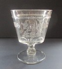 1876 Centennial Souvenir Eapg Liberty Bell Clear Glass Open Sugar Bowl