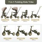 7 In 1 Kids Tricycle Foldable Baby Toddler W  Handle Removable Pedal Toy Bike