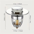 New Sink Stopper Hair Catcher Bathroom Pop Up Sink Drain Strainer Filter Plug