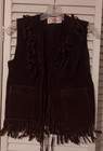 Handmade Vintage  gaitan  1960 s Brown Suede Fringed Childs Cowboy Western Vest