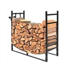 33  Firewood Log Rack  Wrought Iron Wood Lumber Storage Holder For Fireplace