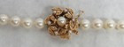 Vintage Nice White 7mm 18  Pearls Strand 14k Gold Clasp