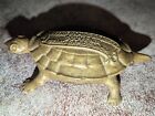 Antique Brass Turtle Matchsafe Striker Grand Rapids Michigan