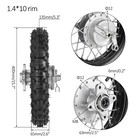 2 50-10 Front   Rear Wheel Front Fork Kit Drum Brake Pit Bike Crf50 Xr50 Ssr