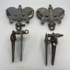 Myers Cast Iron No  1688 Stayon Barn Door Trolleys- Adjustable Rollers -complete