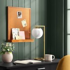 17 x20  Memo Board With Shelf Brown - Threshold
