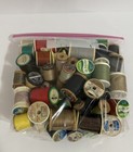 Mixed Lot Of 60 Vintage Sewing Thread Spools