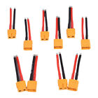 5 Pairs Xt60 Plug Connector Female And Male With 14awg Silicon Wire For Rc Lipo