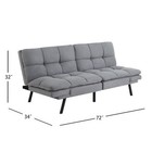 Mainstays Memory Foam Futon With 72  gray