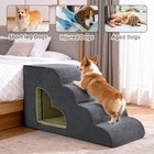 Dog Stairs For High Bed  Pet Stairs-6 Steps Up To 30  High Bed With Tunnel 2 In