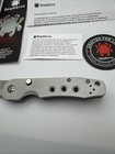 Spyderco C240alcwp Smock Knife Cpm Cru-wear Tool Steel Clear Aluminum  155v