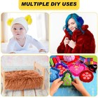 Tatuo 8 Pcs Faux Fur Fabric 10x10  Square Fluffy For Crafts Diy