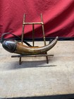 18th 19th Century Late 1700s Rev War Era Turned Dome Powder Horn