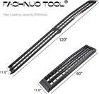 Fachnuo Aluminum Pickup Truck Ramp 10ft  Loading Ramps For Motorcycle  Lawn Mowe