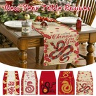 2025 Year Of The Snake Table Runner Chinese New Year Table Cover Party Decor 1