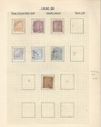 Portugal Specialty Stamp Collection 1892-93   67-75 Cancels  Varieties  3 Pages