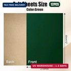 12 Pcs Self Adhesive Felt Sheets  Dark Green 8 X 12 Inch Felt Fabric Sheet With