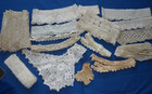 Antique Victorian Lace Trim Lot Scrap Doll Dress Craft Crochet Bobbin Knit 10 yd