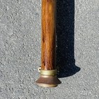 Vtg Mcm Coat Rack Wall Mount Hall Tree Hat Stand Brass   Wood Art Deco Nautical