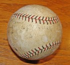 1927 University Of Oregon Game Baseball  Red   Black Stitching  Vintage  Antique