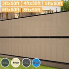 50  Privacy Fence Screen Windscreen Mesh Shade Cover For Garden Patio Yard Pool
