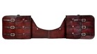 Horse Saddle Bag Cow Hide Genuine Leather Western Trail Tooling Carving
