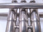 Yamaha Ytr-136 Trumpet Nickel Plated Ml Bore Tested W  Case Mouthpiece  3233