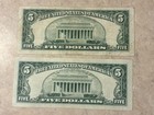  5 1953 Silver Certificate Fine    5 1963 U s  Note Vfxf Conditions Sku 39004