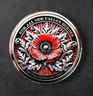 Red Poppy Remembrance Anzac 3d Coin   Special Rare Collectible Silver Coin
