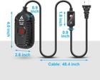 Small Aquarium Heater 100w Mini Fish Tank Heater 100 Watt Submersible With Led