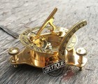 Vintage London West Maritime Antique Sundial Compass Brass Nautical Christmas