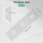 10 Pack Shower Caddy Adhesive Hooks Replacement Three Claw Wall Mount Shelf