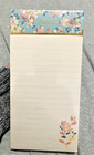 Punch Studio Floral Magnetic Note Pad  notes  125 Sheets Gold Accents New
