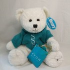 White Bear 10  Stuffed Animal Plush Skin So Soft Sweater Y2k Avon Lil Softie