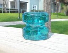 Nice Aqua Cd 1104 No Embossing Spool Style Glass Insulator