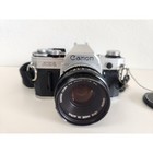 Canon Ae-1 Program Camera Film Camera With Multiple Lenses Flash Not Tested