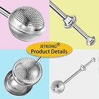  Baker s Dusting Wand For Sugar  Flour And Spices  Stainless Steel 2 Silver
