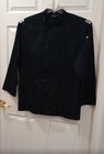 Chef Works Black Double Breasted Long Sleeve Traditional Button Chef Coat Xl