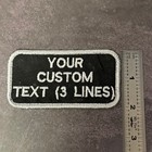 Custom Name Or Business Name Tag Patches For Work Shirts uniforms   Made In Usa