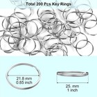 100pcs Key Rings Bulk Split Key Rings Keychain Rings And Crafts 1 Inch  25mm 