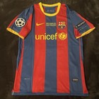 Barcelona Messi 2010 11 Home Short Sleeve Jersey Size Mens Medium