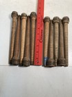 Wood Bobbins Spools Industrial Style Spindles 8  And 8 75  Wooden Quills Lot-10