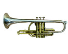 King Silversonic Cornet H n White W  Case