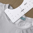 8pcs T-shirt Alignment Guides Sewing Rulers Collar Calibration Measuring Tools   
