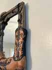 Hand Crafted Boots   Barbed Wire Western Mirror Old Barn Wood Horseshoes