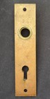 Vintage Solid Cast Brass Door Knob Doorknob Keyhole Plate Escutcheon Key Cover