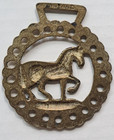 Horse Brass Vintage Medallion England Mare Equestrian Harness Ornament Decor